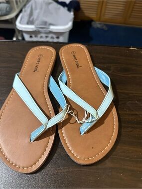 Wet Seal Light Blue Women’s Thong Sandals - Casual Summer Slides